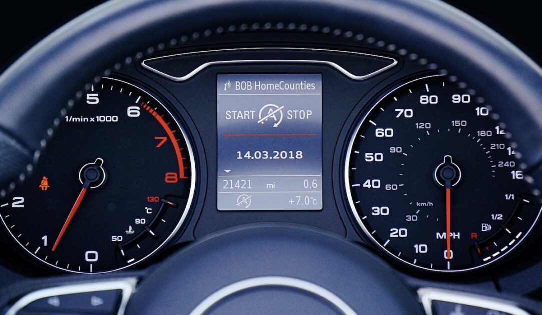 走行距離と査定額